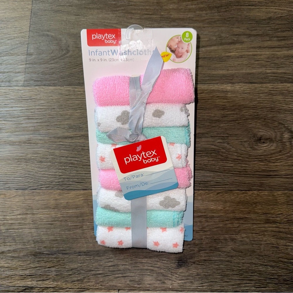Playtex Pink and White Bath & Body Essentials 8 Pack